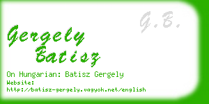 gergely batisz business card